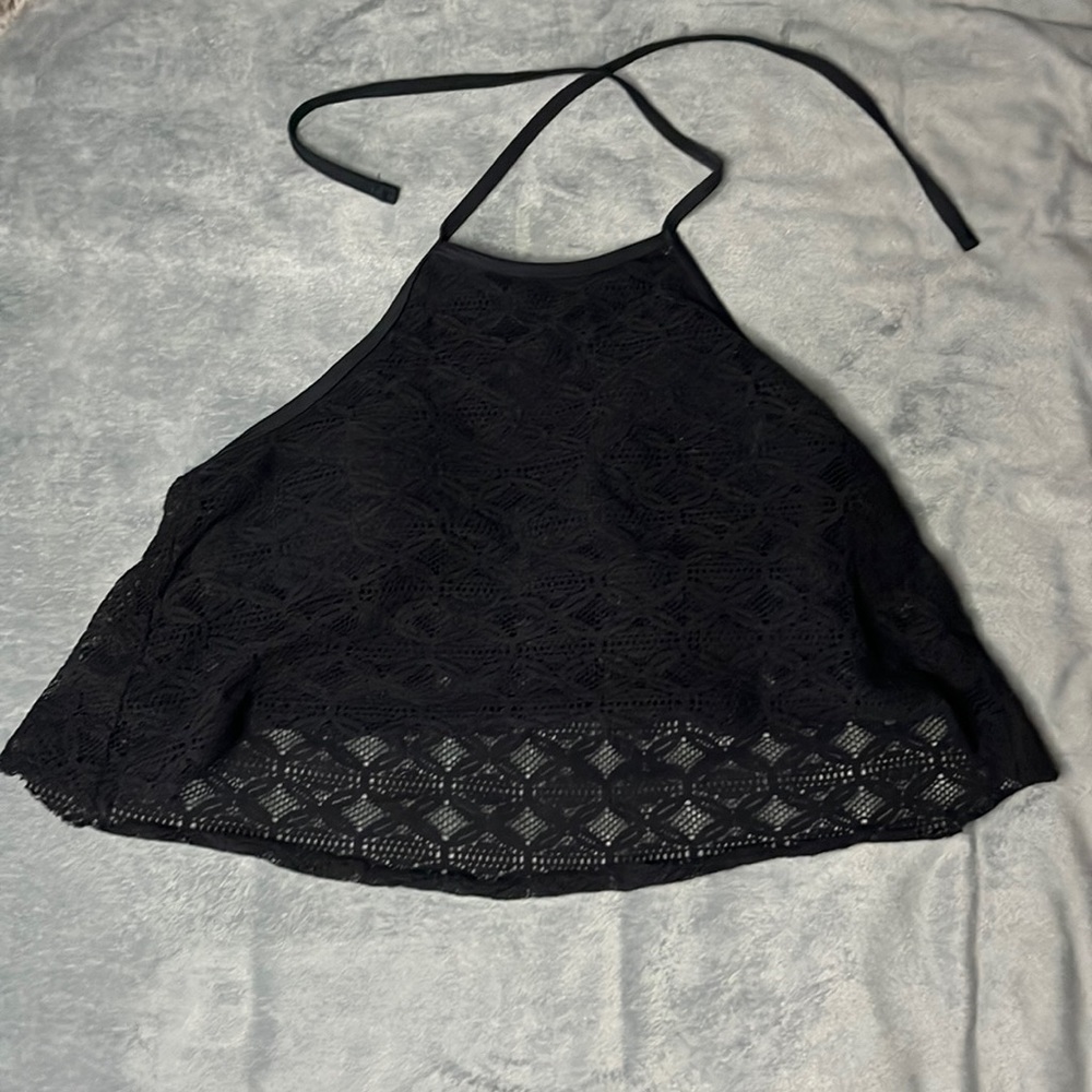 4/50% off | Black Halter Swim Top